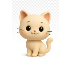 3D Cozy Cat Stickers