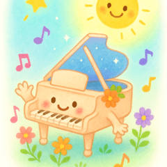 Stickers that piano teachers often use