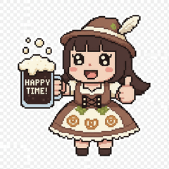 黒ビール女子スタンプ 2