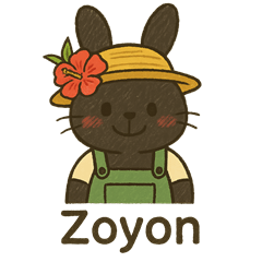 Zoyon the Amami Rabbit (Punny Greetings)