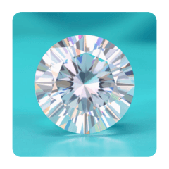 AI DIAMOND TIFFANY BLUE  STICKER.