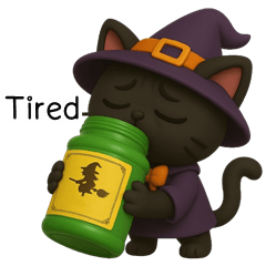 Witchy black Cat (ENG)