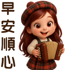 實用問候可愛女孩