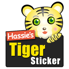 hassie's tiger sticker