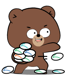 Cute Weird Bear 6 : Animated Stickers