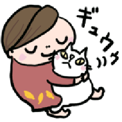【秋冬】ずっと使えるCatChips猫のスタンプ