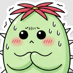 Sabokun the Cactus Fairy Stamp