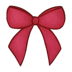 Colored pencil bows (for collage)