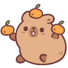 小水豚卡咪-日常貼圖1