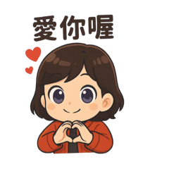 紅衣女孩的貼圖