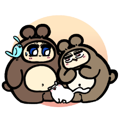 クマとネコとトリ