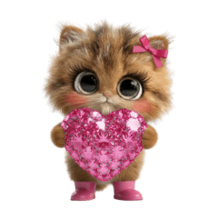 【３D】毎日使える⭐️ふわふわ猫