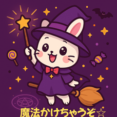 Witch Bunny Magical Halloween Stickers