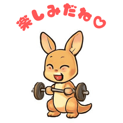 Cute Muscular Kangaroo