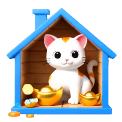 house lucky cat