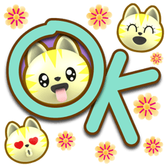 《表情問候貼》常用大字★起司★