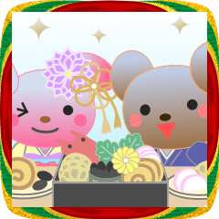 うさぎとくまの日々(お正月10)