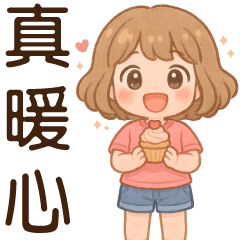 暖心女孩-實用大貼圖
