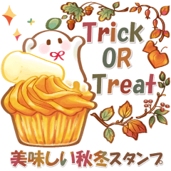 大人にかわいい♡美味しい秋冬水彩スタンプ