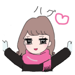 Winter girl with bangs daily words