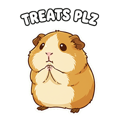 Adorable Guinea Pig Sticker Series