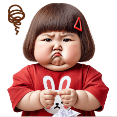 Chubby Girl Funny face159(No Text)