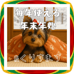 毎年使える♡ヨークシャテリアの年末年始