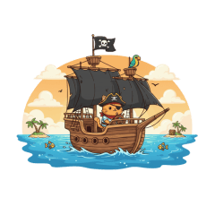 Roly Cat Pirate