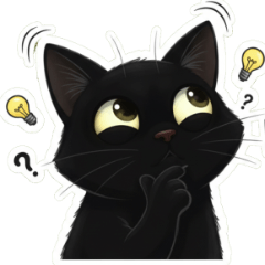 The Dramatic Black Cat's Daily Life