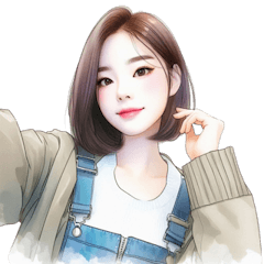 多情緒的短髮女生 (NT)