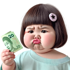 Chubby Girl Funny face160(No Text)