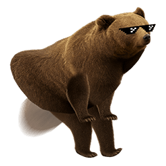 動くクールなクマ！