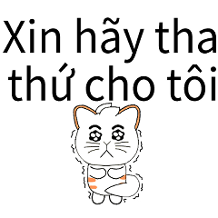 White Foxtail Cat (Vietnamese)