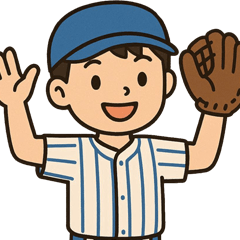 野球部に所属するチームメイト用スタンプ