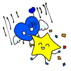 hearts and stars no words sticker