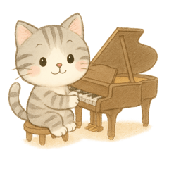 Piano Teacher & Cat Lover Stickers