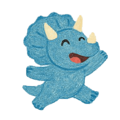 Blue Triceratops