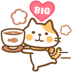 Cat Nekota-san Big Sticker Autumn ver