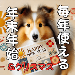 resale sheltie holiday greetings