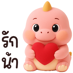 Cute Chubby Pink Dino