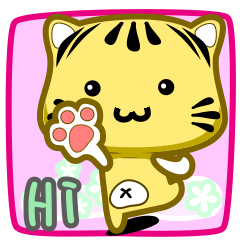 Cute striped cat. CAT88