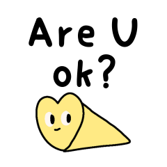 Cute yellow girl chat stickers