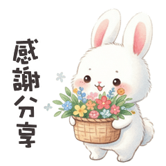(´x` ) 小兔兔感謝分享