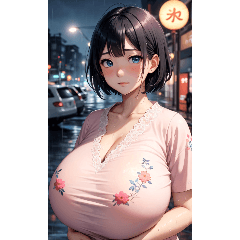 ภาพเหมือนของหญิงสาวในชุดตะวันตกสีชมพู