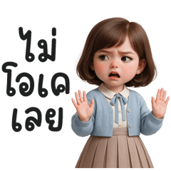 Cute Girl Full of Emotions Every Mood OK