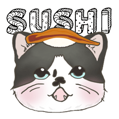 Sushi cat and ABC