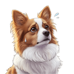 Cute Dog Greeting Sticker2