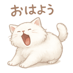 Greetings from the white cat-1