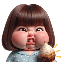 หมิวหมิว เด็กหญิงแก้มอ้วน