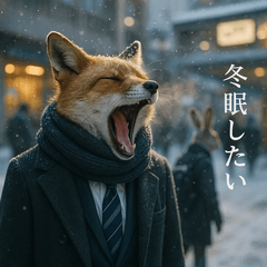 Cold Morning Office Warriors Stickers